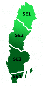 Sveriges elområden
